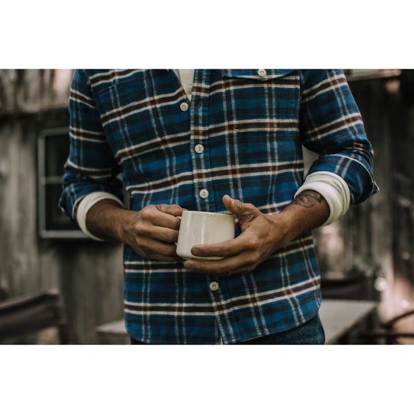 Taylor Stitch The Crater Flannel Shirt in River Plaid Sz 42 / L - Picture 7 of 12